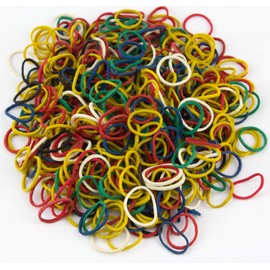 Mytoptrendz® 500 pcs Rubber Bands for Pony Tails and Braids Thin Small Elastic Hair Bands Tiny Brading bands For Kid Girls and Women(Assorted Colour)