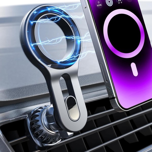 RETZLA Car Mount, [Quick Install] Magnetic Car Phone Holder Vent,