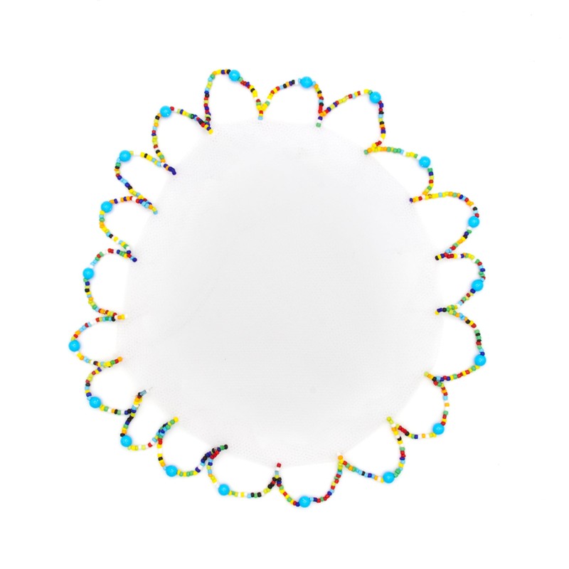 BillionHers Coffee Table Food Covers - Beaded Round Handmade Net