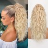 ORSUNCER 18" Ponytail Extension Claw Clip in Hair Extensions Curly