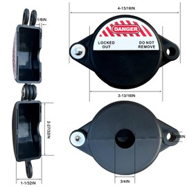 Ravct Outdoor Faucet Lock,Black Water Spigot Lock with 2 Keys,Hose Bib Applied to 1 to 2-1/2 Outside Faucet/Propane Tank Valve Handles,Prevent Water Theft