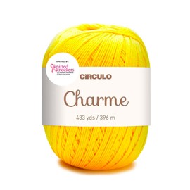 Charme Yarn de Círculo – 100% algodón virgen brasileño mercerizado (paquete de 1 bola) – 5.3 onzas, 433 yardas – Sport (1289)
