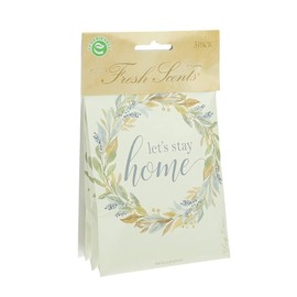 Willowbrook | Fresh Scents Scented Sachet Packet | Let's Stay Home | Air Freshener Bags for Drawers, Closets, Cars | 3 Pack | Long Lasting Home Fragrance