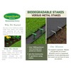 4-Inch Biodegradable Stakes, Pack of 500 - Superior Holding Power