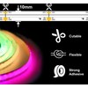 RGB+IC COB LED Strip 3 m, WS2811 LED Strip, 24