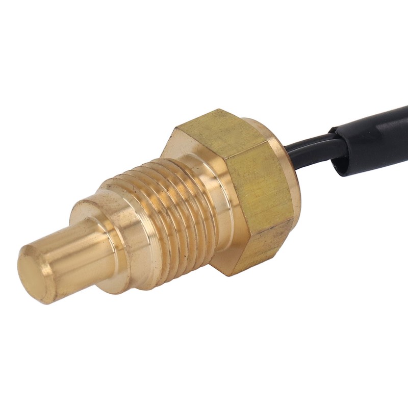 2Pin Excavator Water Temperature Sensor Brass High Accuracy Robust Water