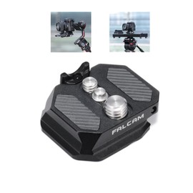 FALCAM F38&F50 Dual-Screw Quick Release Plate with 1/4" to 3/8" Screw Aluminum Quick Release System QR Plate