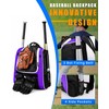 Hsmihair Youth Baseball Bag-Baseball Backpack for T-Ball&Softball Equipment with Fence