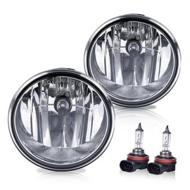 G-PLUS Front Fog Lights Lamps Assembly, Compatible with Ford F150 2006-2010/Compatible with Lincoln Mark LT Pickup Truck 2006-2008 W/Bulbs Left and Right SIde Pair