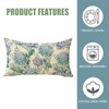 Fahrendom Hydrangea Flower Lumbar Decorative Rectangle Pillow Cover 12 x