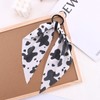 Cow Print Elastic Hair Ties for Women Rabbit Bunny Ear