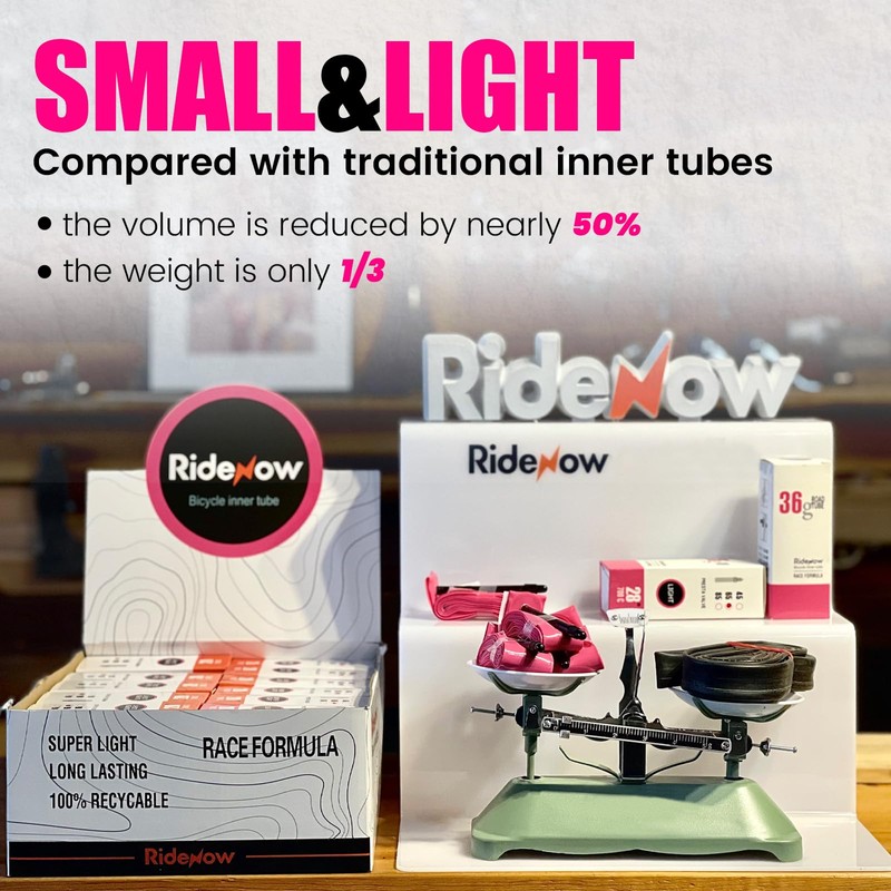 RideNow 2-Pack 56g MTB TPU Bike Inner Tube, 29" for