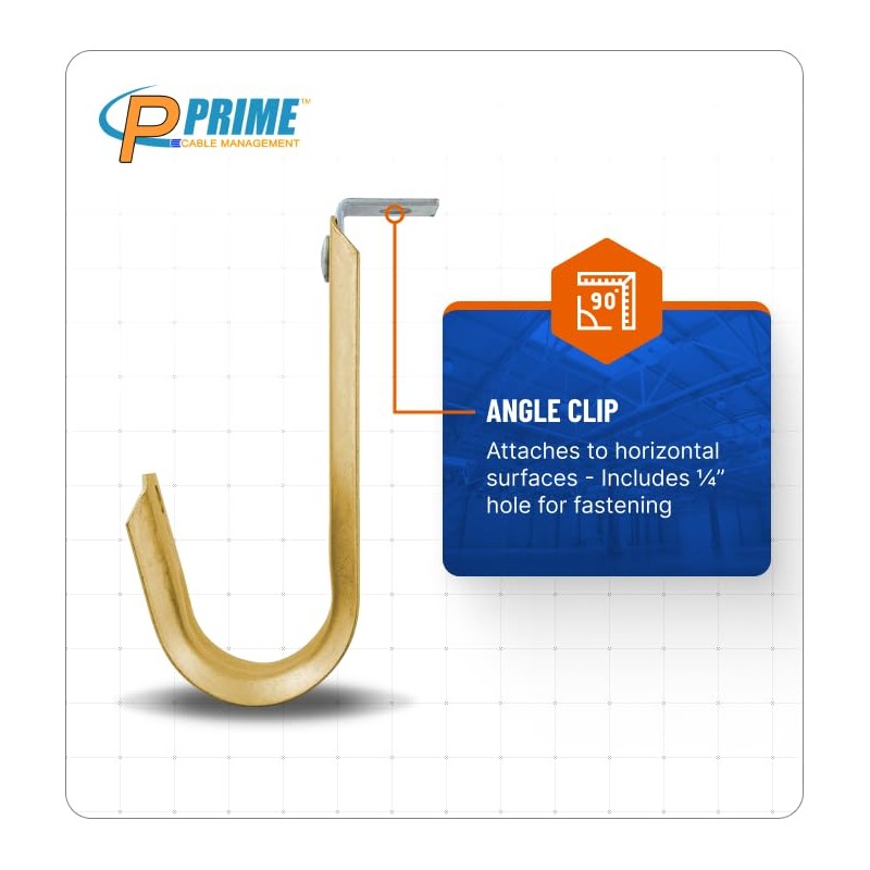 Prime Cable Management 1 5/16 Inch Heavy Duty Metal Cable