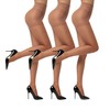 EVERSWE 3 Pairs 20D Women's Sheer Tights with Reinforced Toes