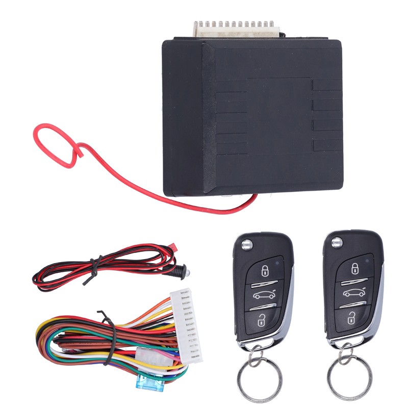 Universal Remote Control Security Door Lock Kit Auto Keyless Entry