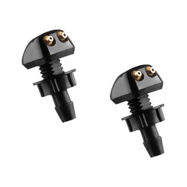 ZIMISI Car Front Windshield Washer Nozzles, Double-Hole Auto Wiper Water Sprayers, Adjustable Nozzle Washer Kit for Most Vehicles (2PCS)
