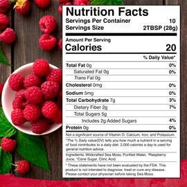 WELLNESS LABSRX Irish Sea Moss Gel Raw - Wildcrafted Superfood Seamoss Gel - Raspberry Flavor, Vitamin and Mineral-Rich from Pristine Caribbean Waters, Immune and Digestive Health Support - 10 oz.