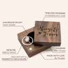 MUUJEE Always and Forever Ring Box - Engraved Wooden Ring