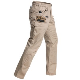 CARWORNIC Men's Stretch Tactical Pants Water-Resistant Ripstop Flex Cargo Work Pants Lightweight Carpenter Construction Utility Pants Waterproof EDC Outdoor Hunting Hiking Trousers with 11 Pockets