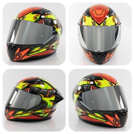 PSLER Helmet Visor for LS2 Outer FF320 Rapid FF353 Assault FF328 Stream FF800,Tinted Motorcycle Visor Motorbike Helmet Face Shield Accessories Replacement(Silver)