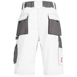Nitras Motion Tex Plus Women's / Men's Work Shorts Cargo Work Shorts (Nitras Motion Tex Plus) - White, size: 50