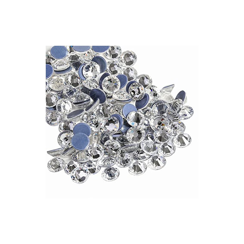 Beadsland Hotfix Rhinestones, 1440pcs Flatback Crystal Rhinestones for Crafts Clothes