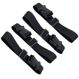 PMTFUMY 4 PCS Adjustable Backpack Chest Strap,Chest Belt for Backpack Quick Release Backpack Strap Chest Belt with Slide D-Ring Black with Buckle Chest Belt Hiking(black)