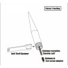 VMS Purple Tip Black Bullet Antenna Anti Theft for Silverado