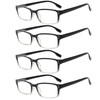Kerecsen 4 Pack Reading Glasses for Men and Women with