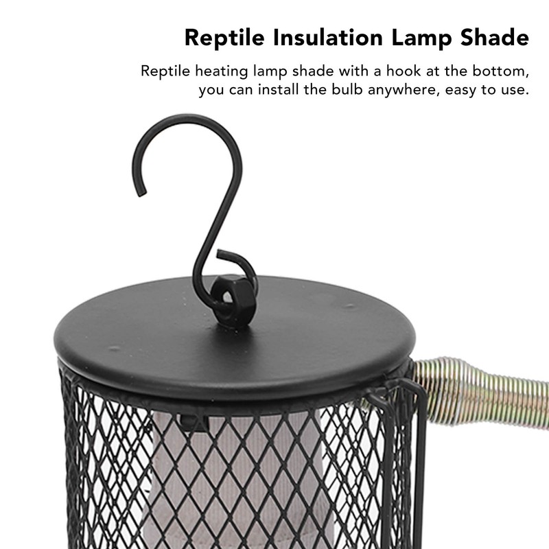 Reptile Heat Lamp Shade Professional Safe Prevents Scalding Reptile Insulation