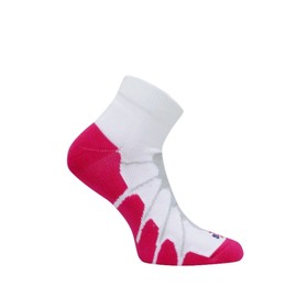 Sox Sport Plantar Fasciitis Arch Support Ped Compression Socks,White/Pink, Medium - SS4011