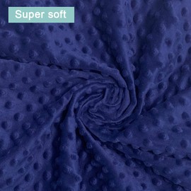 iEvolve Funda para cambiador de pañales ultrasuave, con lunares visones, transpirable, para cambiador, para bebés, niños y niñas (azul marino)