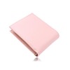 MURA Women's Bifold Wallet, Genuine Leather, Bi-Color, Skimming Prevention