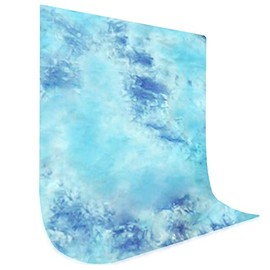 LS LIMO STUDIO LIMOSTUDIO 6 x 9 ft. Photo Studio Hand Dyed Sky Blue Muslin Backdrop Backgrounds, AGG3062