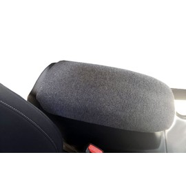 Car Console Covers Plus Made in USA Designed for Ford Maverick 2022-2025 Fleece Auto Armrest Center Console Cover Protector Dark Gray