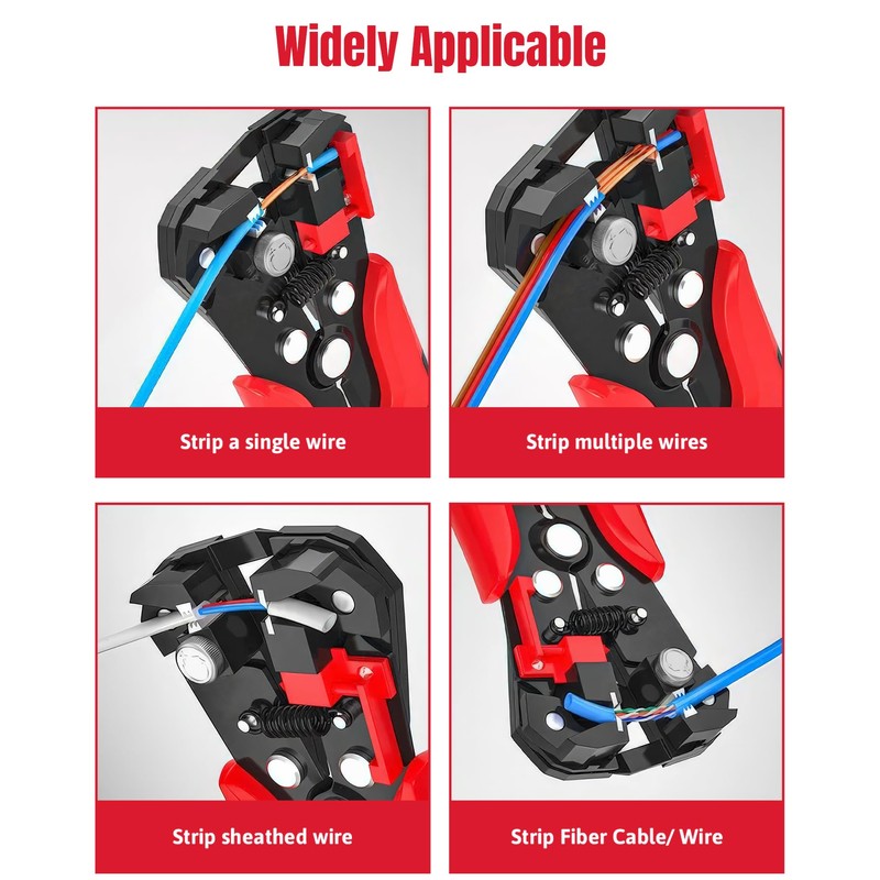 ULTRICS Automatic Wire Stripper, Self-Adjusting Professional Cable Stripper Tool, AWG