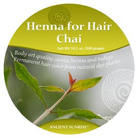 Dark Blonde to Medium Brown Henna Hair Color, Ancient Sunrise Clarity Cassia 100% Natural Hair Dy - Ancient Sunrise Henna For Hair Chai Kit