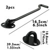 Hook and Eye Latch Barn Door Latch, 2 Pcs Stainless