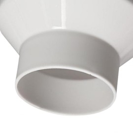 LOVIVER Air Duct Adapter 100mm to 75mm Accessory Pipe Fitting Havc Pipe Connector for Hotel System Simple Installation White