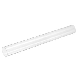 uxcell Clear Rigid Acrylic Pipe, 31mm(1.22") ID x 35mm(1.38") OD 12" Round Polycarbonate Tube Plastic Tubing for Plumbing, Lighting, Aquarium, DIY Projects
