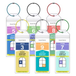 Cruise Luggage Tag Holder for Royal Caribbean Ships & Celebrity, 6Pack Clear Tags Cruise Travel Essentials for 2025-2026