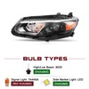 JSBOYAT Projector OEM Style Headlight Assembly Fit for 2016 2017