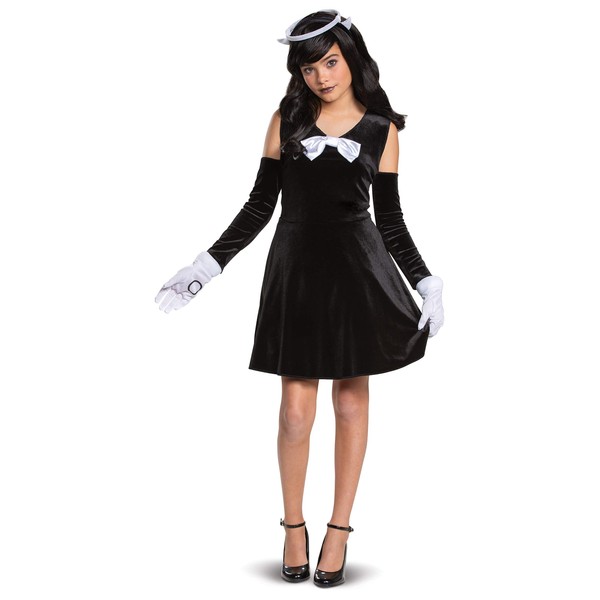 Disguise Alice Bendy and The Ink Machine Girls' Costume Black M (7-8)