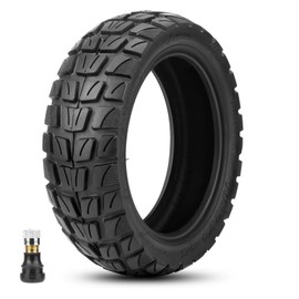 Amitor 10 x 2.75-6.5 Tubeless Tyres, Off-Road Vacuum Tyres with Valve, 10 Inch E Scooter Replacement Tyres with Wear-Resistant and Durable, Non-Slip and Puncture Resistant, 1 Piece