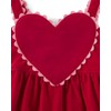 Gymboree,and Toddler Embroidered Sleeveless Skirtall Jumpers,Ruby Valentine,8
