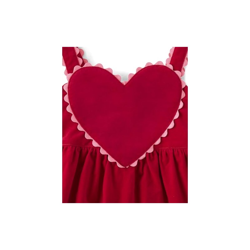 Gymboree,and Toddler Embroidered Sleeveless Skirtall Jumpers,Ruby Valentine,8