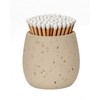 Concrete Match Holder with Striker, 2.7" x 3" Decorative Matchstick
