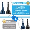 Hakkin 2Pack Hex Shank Deburring External Chamfer Tool with Carbide