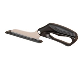 Pizza Scissors, Pizza Cutter Scissors with Firm Base and Comfortable Grip, Food Grade Stainless Steel Blades, Sharp Cutting Blades, Black