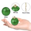 24 PCS 1.5 Inch Halloween Glitter Hanging Balls Colored Shatterproof